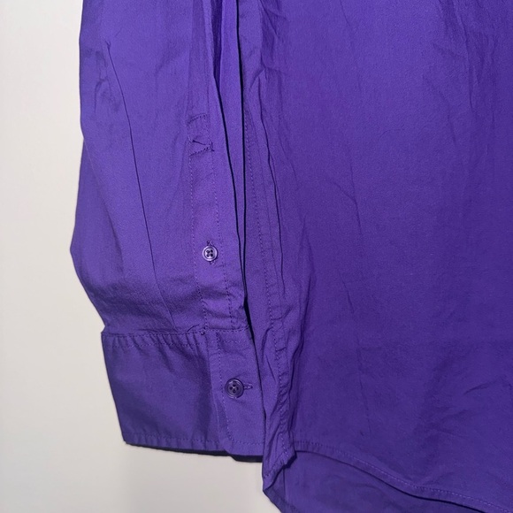A New Day Purple Casual Button Down Shirt - Picture 4 of 5